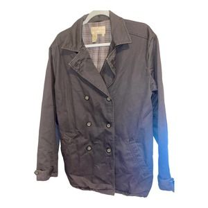 The Territory Ahead Double Breasted Flannel Lined  Gray Jacket Sport Coat Mens M